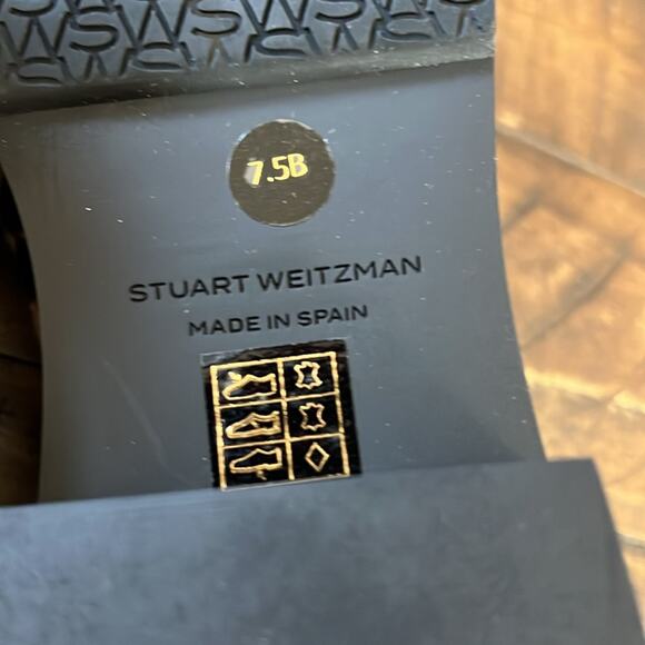 Stuart Weitzman Palmer Bold Penny Loafer Calf Hair Leopard Print NEW Size 7.5 - Picture 12 of 13